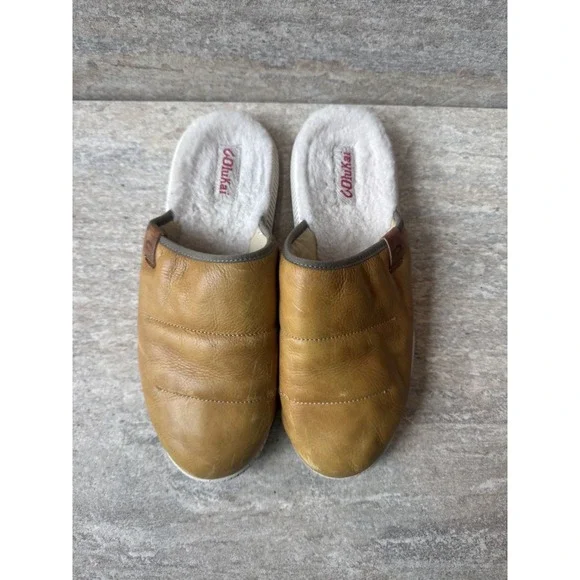 OluKai Mua 'Ili Premium Leather Slip On Shoe Slipper Mens Sz 10 Golden Sand $120